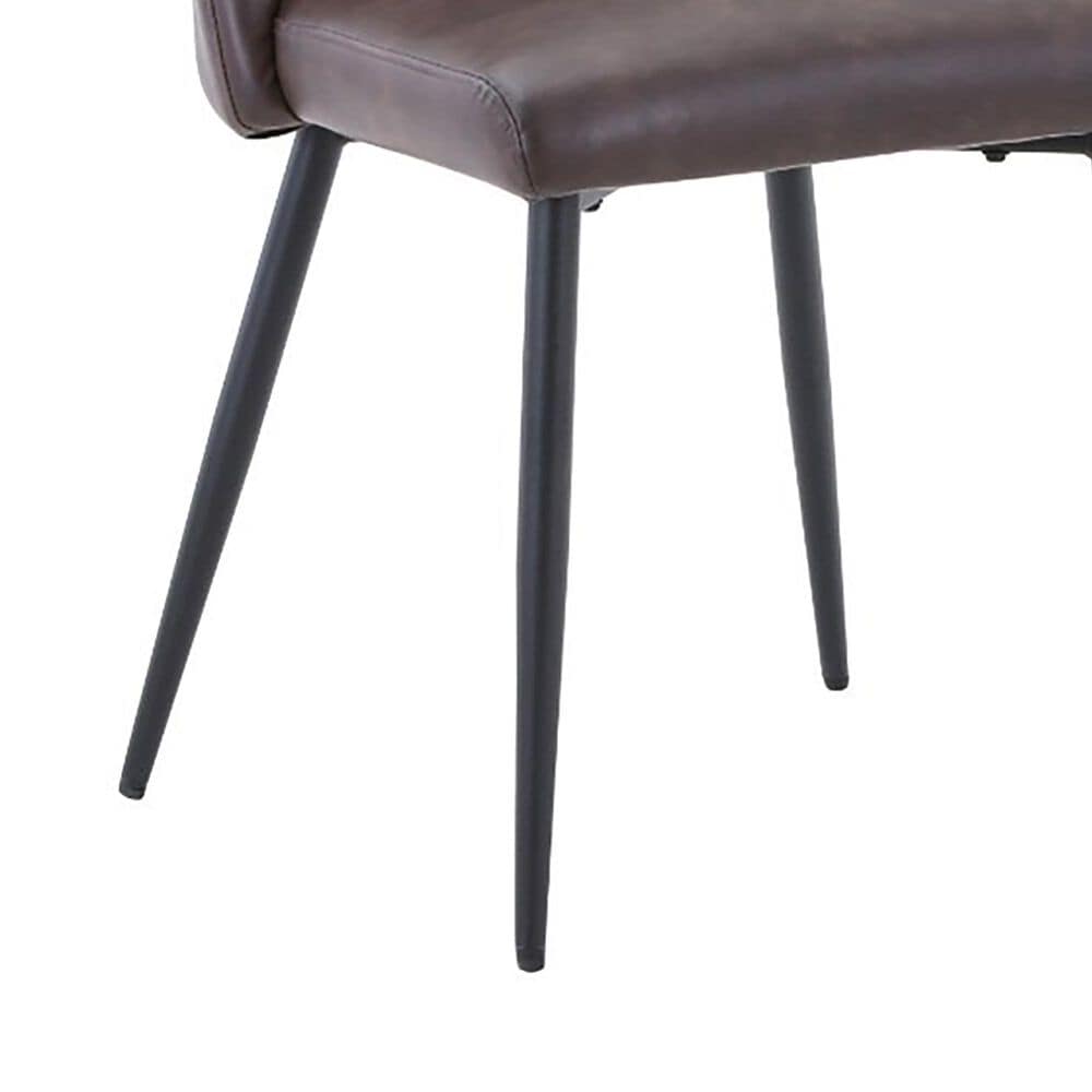 Waltham Maddox Side Chair with Dark Brown Cushion, , large