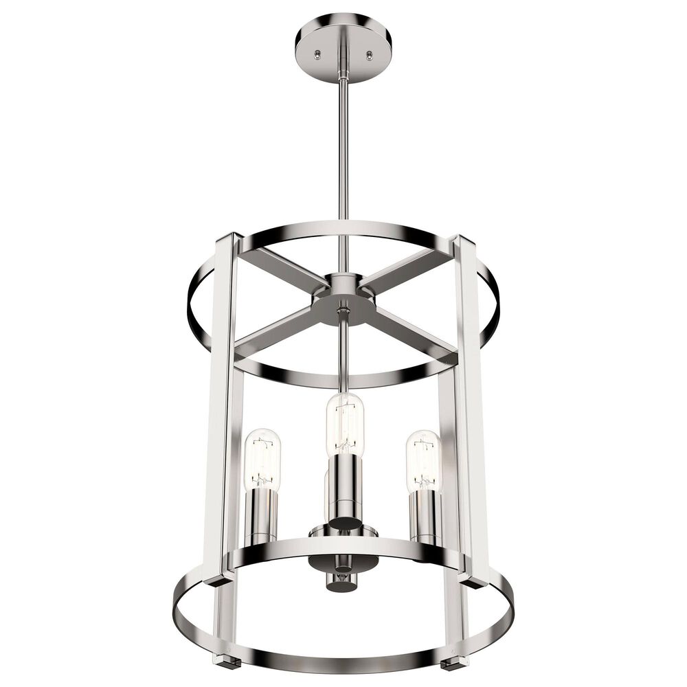 Hunter Astwood 16" 4-Light Chandelier in Polished Nickel, , large