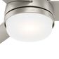 Hunter Midtown 48" Ceiling Fan with LED Lights in Matte Nickel, , large