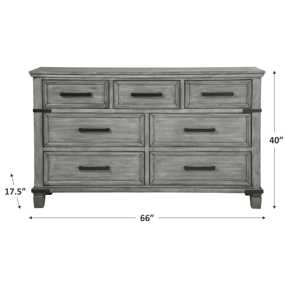 Signature Design by Ashley Russelyn 7 Drawer Dresser in Gray, , large