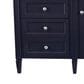 James Martin Brittany 60" Single Bathroom Vanity in Victory Blue with 3 cm Ethereal Noctis Quartz Top and Rectangle Sink, , large