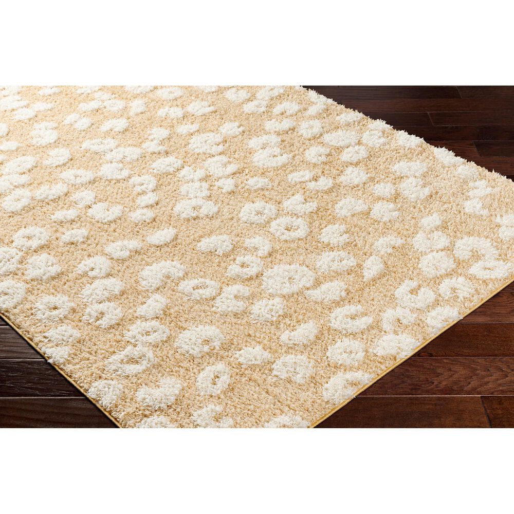 Surya Rodos 5&#39;3&quot; x 7&#39; Mustard, White,Tan Area Rug, , large