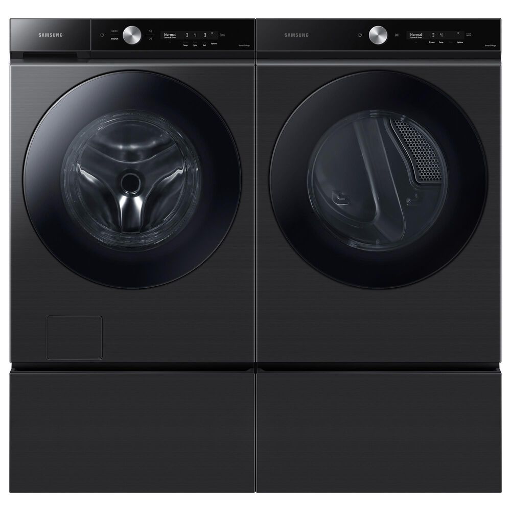 Samsung Bespoke 7.6 Cu. Ft. Front Load Electric Dryer with AI Optimal Dry and Super Speed Dry in Brushed Black, , large