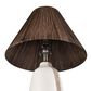 Stein World Kirkover 1-Light Table Lamp in White Glazed and Brown, , large