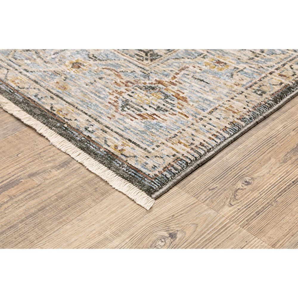 Oriental Weavers Maharaja Sudan 1803X 2&#39; x 3&#39; Gray and Blue Scatter Rug, , large