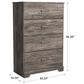 Signature Design by Ashley Ralinksi 4 Drawer Chest in Gray, , large