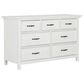 Evolur Belmar 7 Drawer Double Dresser in Weathered White, , large