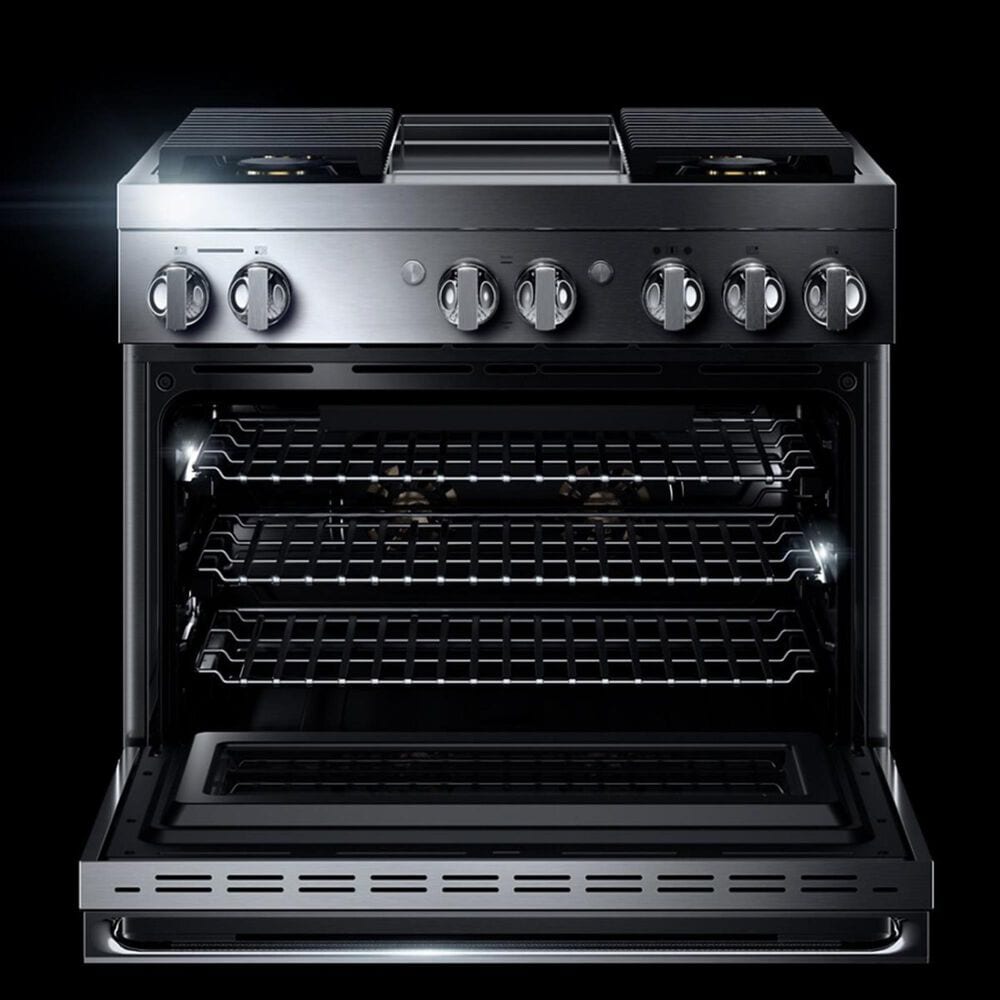Jenn-Air Noir 48&quot; Dual-Fuel Professional Range in Stainless Steel, , large