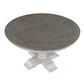 Davis International French Country Round Dining Table in White and Gray/Brown , , large