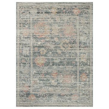 Magnolia Home Millie 5"3" Round Blue and Multicolor Area Rug, , large