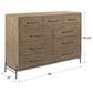 Kincaid Modern Forge Henderson Mule 9 Drawer Dresser in Sandy Brown Poplar, , large