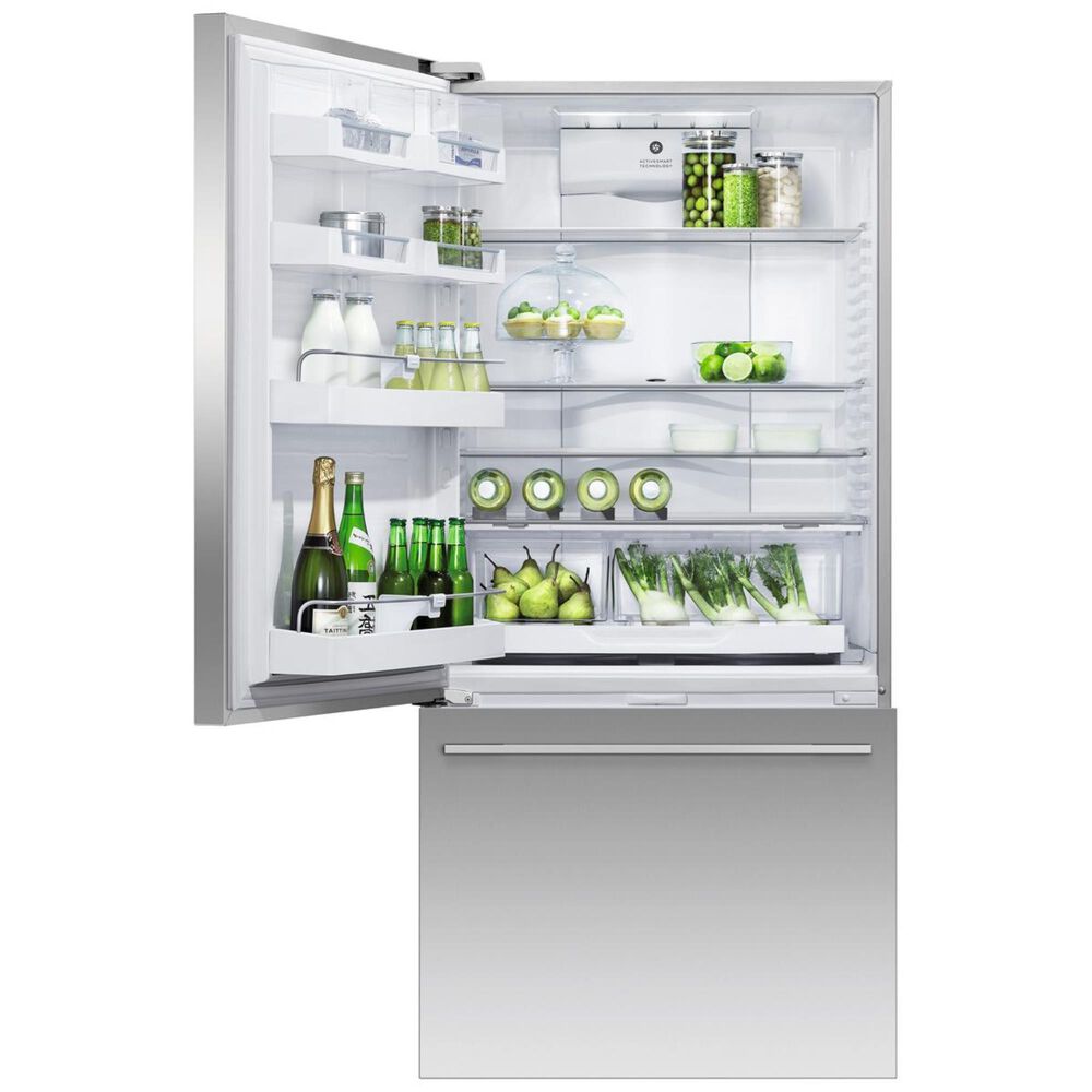 Fisher and Paykel 17 Cu. Ft. ActiveSmart Counter Depth Bottom Freezer Refrigerator Left Hinge, , large