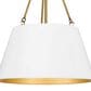 Quoizel Aberdale 4-Light Pendant in White and Gold, , large