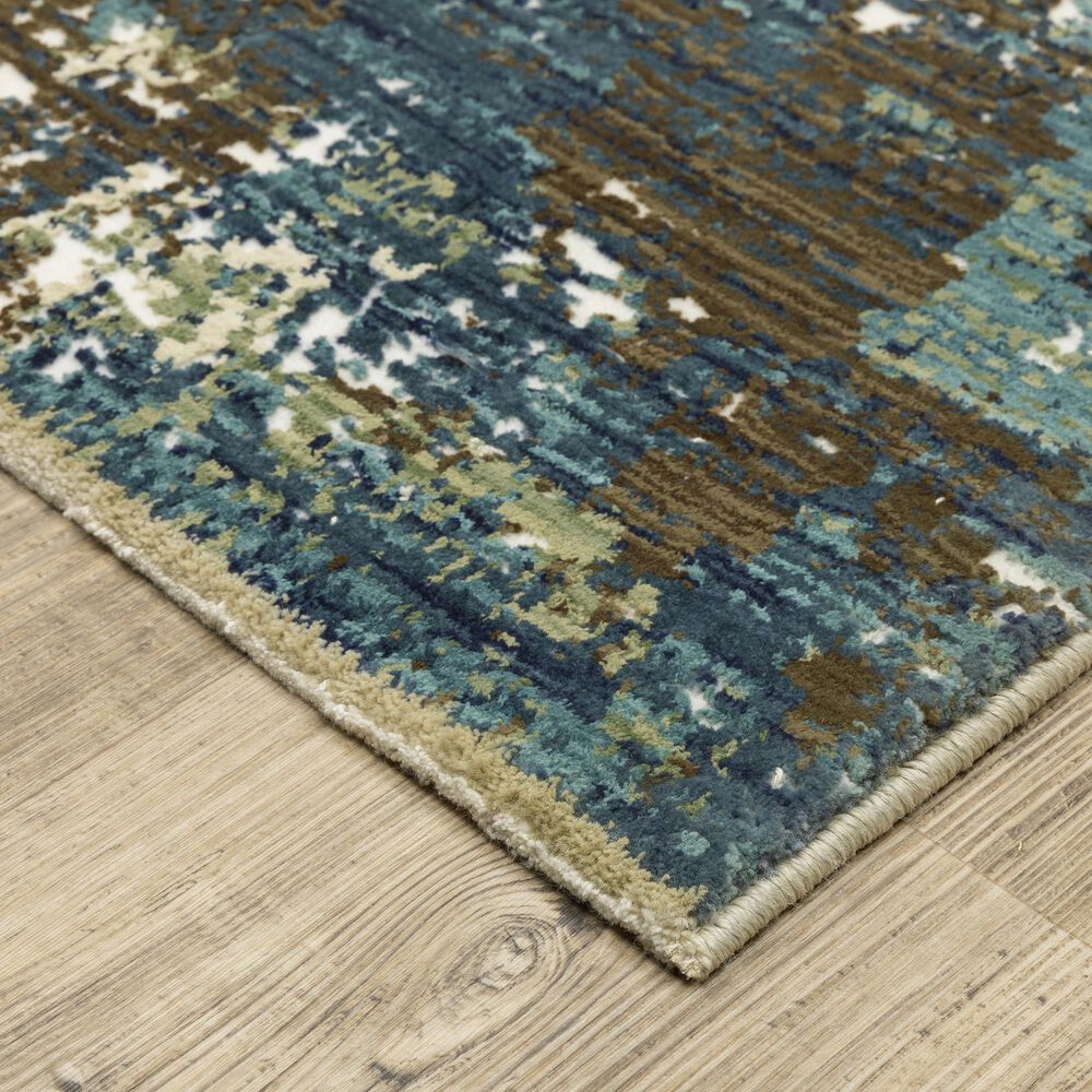 Oriental Weavers Reed 9&#39;10&quot; x 12&#39;10&quot; Blue and Green Area Rug, , large