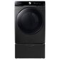 Samsung 7.5 Cu. Ft. Smart Dial Electric Dryer with Super Speed Dry and Steam in Brushed Black, , large