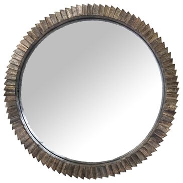 Garber Collection 24" Torched Wood Wall Mirror, , large