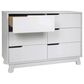 Babyletto Hudson 6 Drawer Double Dresser in White, , large