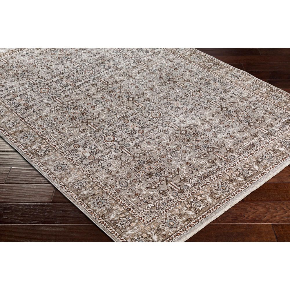 Surya Carlisle Oriental 5&#39;3&quot; x 7&#39;9&quot; Dusty Sage, Light Gray, Dusty Pink, Ivory, Pale Blue and Charcoal Area Rug, , large