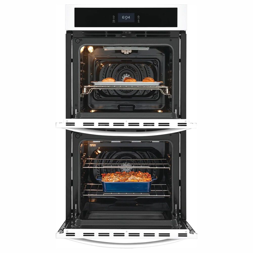 Frigidaire 27&quot; Double Electric Wall Oven with Fan Convection in White, , large