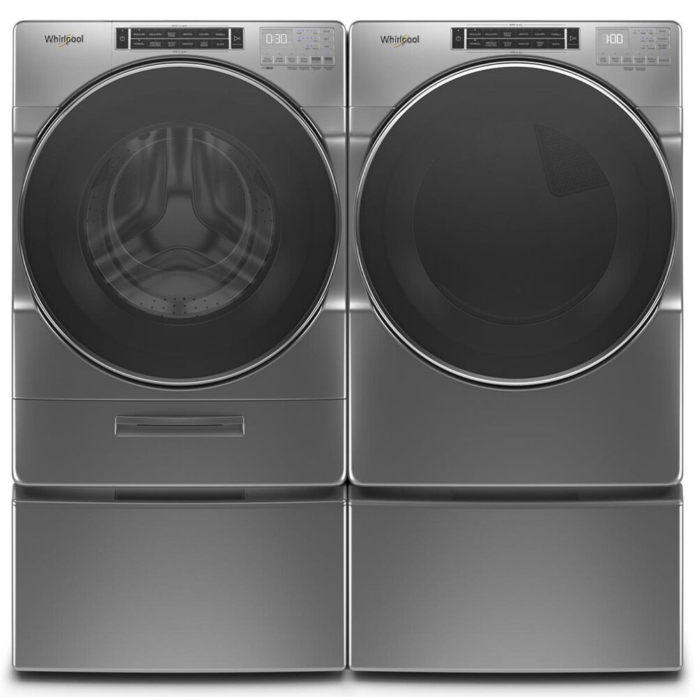 Whirlpool 7.4 Cu. Ft. Electric Dryer with Steam in Chrome Shadow, , large