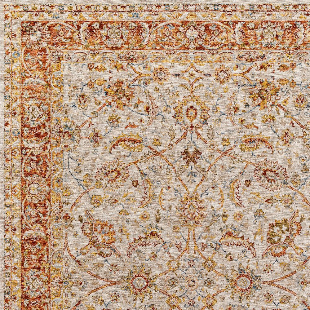 Surya Mona Lisa 2&#39; x 3&#39; Tan, Mustard, Brick Red, Burgundy, Olive, Sage and Dark Blue Area Rug, , large