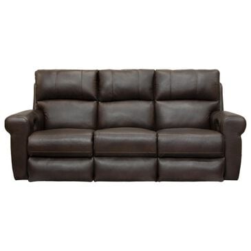 Catnapper Torretta Power Lay Flat Reclining Sofa in Chocolate, , large