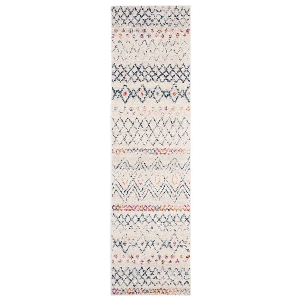 Safavieh Madison MAD798B 2"3" x 8" Ivory and Navy Runner, , large