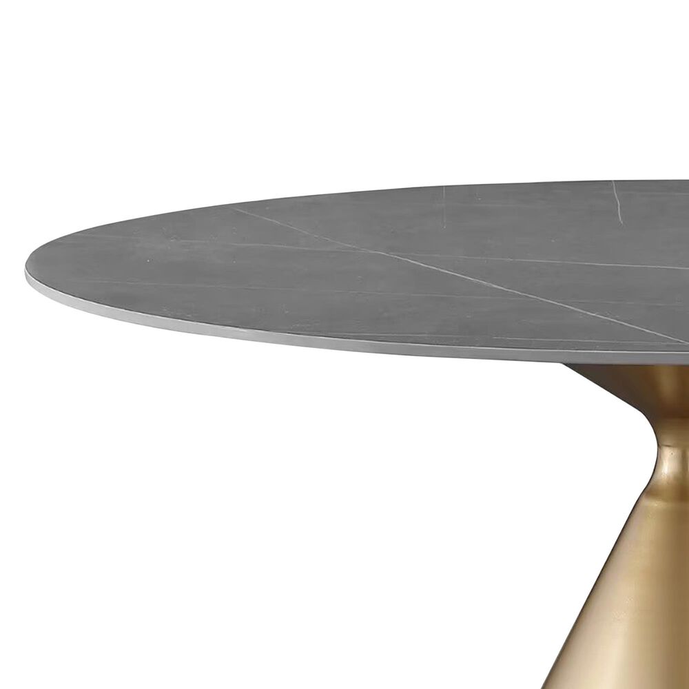 Morden Fort Dining Table in Gray and Gold - Table Only, , large