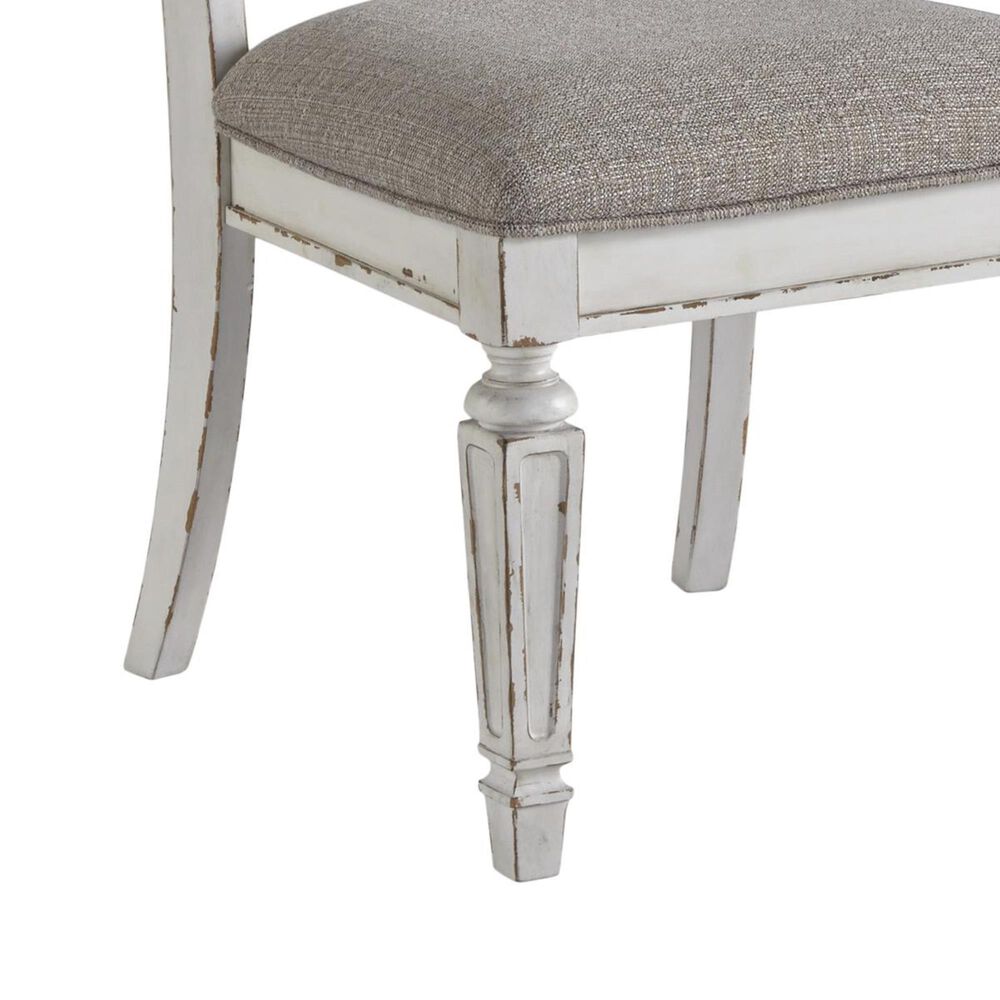 Signature Design by Ashley Realyn Upholstered Dining Chair in Chipped White, , large