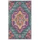 Safavieh Madison MAD119C-4 4" x 6" Blue/Fuchsia Area Rug, , large