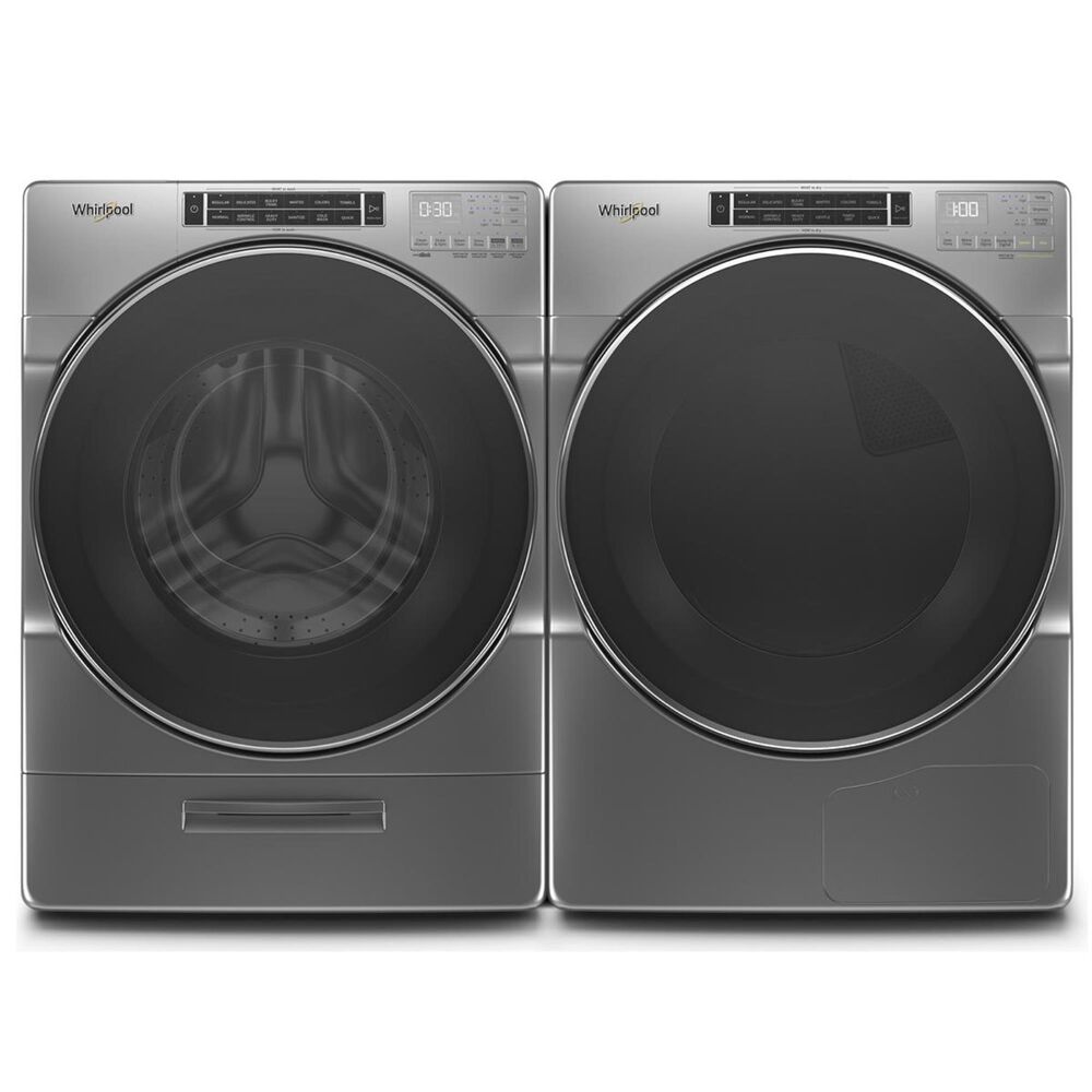 Whirlpool 7.4 Cu. Ft. Heat Pump Electric Dryer with Steam in Chrome Shadow, , large