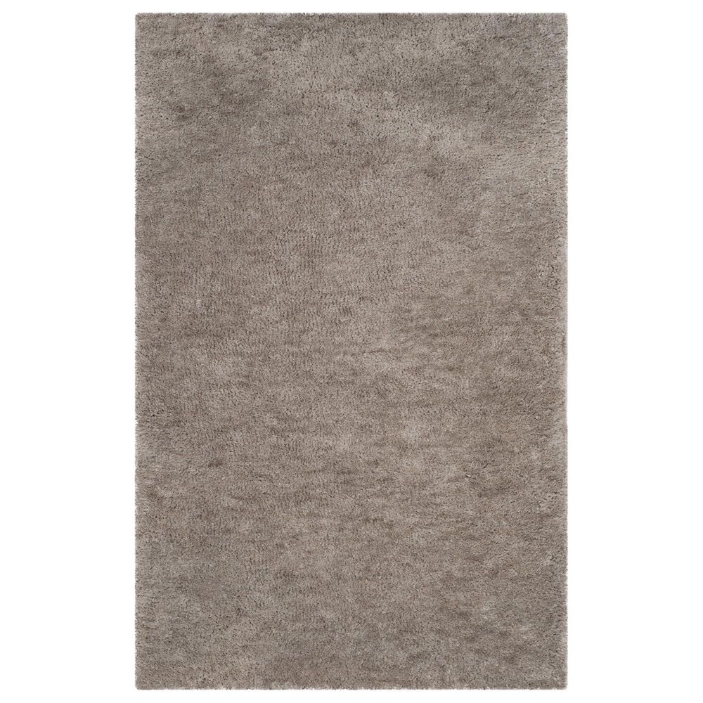 Safavieh Sheep Shag SSG120A 3" x 5" Silver Area Rug, , large