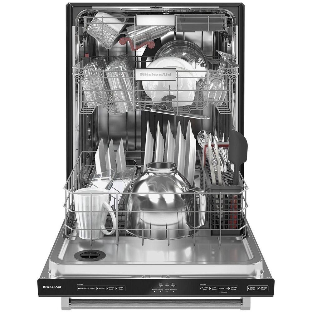 KitchenAid 24&quot; Built-In Bar Handle Dishwasher with FreeFlex 3rd Rack and Top Control in PrintShield Stainless Steel, , large