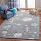 Safavieh Carousel 8" x 10" Grey and Lavender Kids  Area  Rug, , large