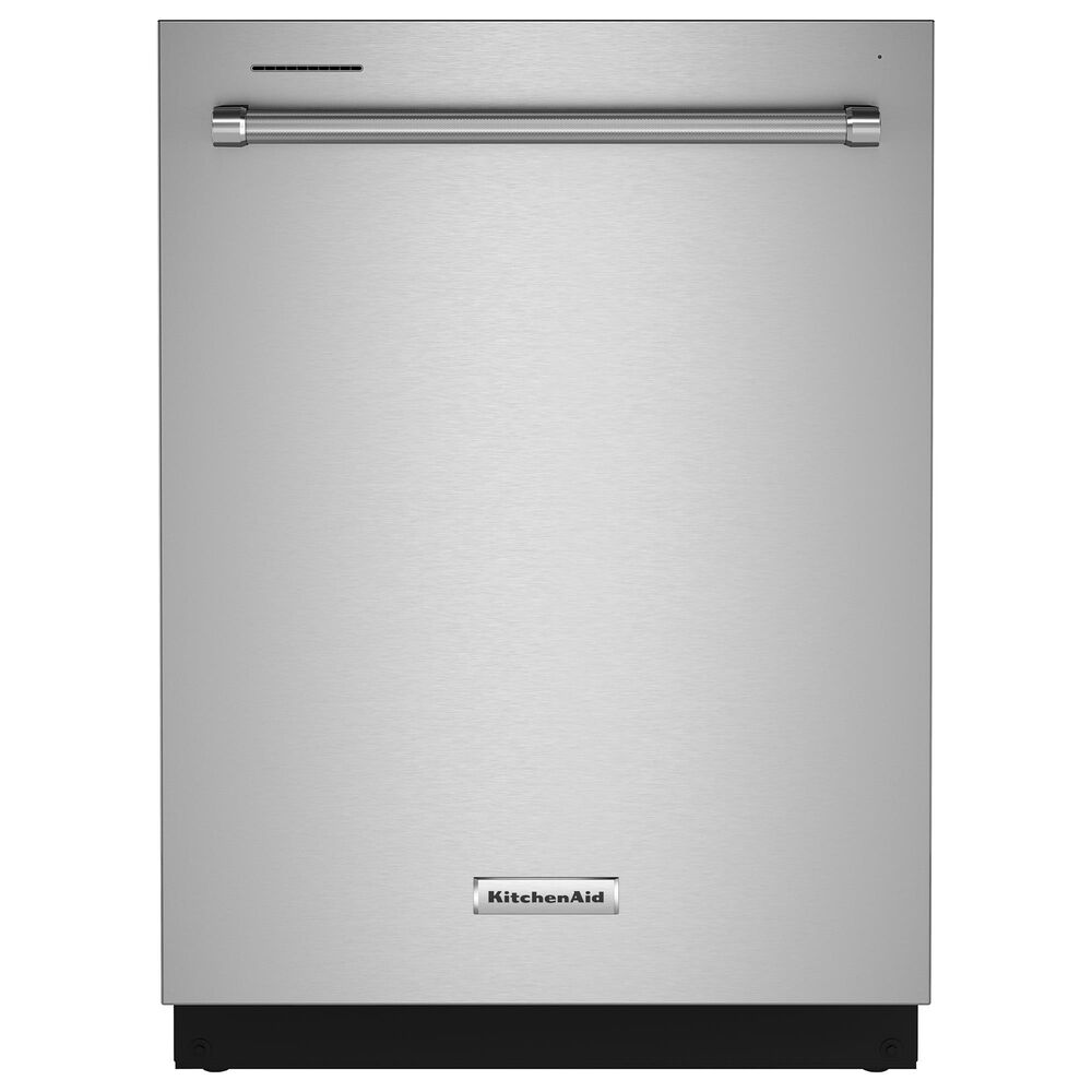 Kitchenaid 3-Piece Kitchen Package with 30&quot; Gas Slide-In Range, 24&quot; Built-In Bar Handle Dishwasher, and 30&quot; Over- The-Range Oven in Stainless Steel, , large