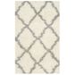 Safavieh Dallas Shag SGD257F-3 3" x 5" Ivory/Grey Area Rug, , large