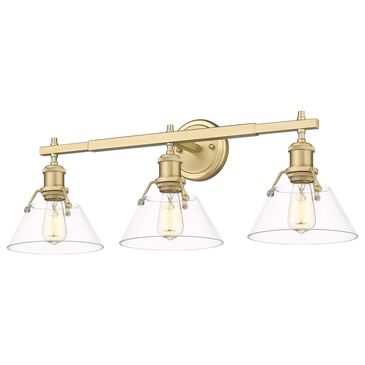 Golden Lighting Orwell 3-Light Bath Vanity with Clear Glass in Brushed Champagne Bronze, , large