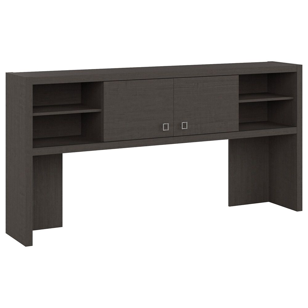 Bush Echo 72&quot; Computer Desk with Hutch in Charcoal Maple, , large