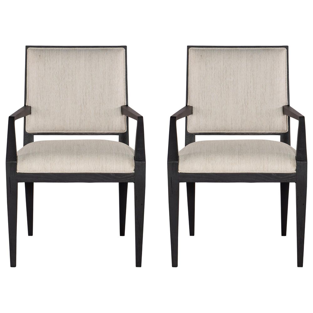 Hooker Furniture Linville Falls Linn Cove Upholstered Arm Chair in Black &#40;Set of 2&#41;, , large