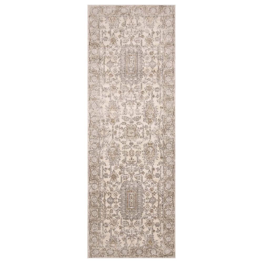 Loloi II Teagan TEA-03 2"8" x 13" Ivory and Sand Runner, , large