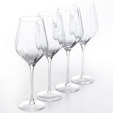 Gibson Home Rainbow Hue 4-Piece Glass Goblet Set