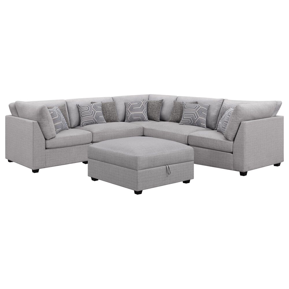 Pacific Landing Cambria 6-Piece Modular Sectional in Grey, , large