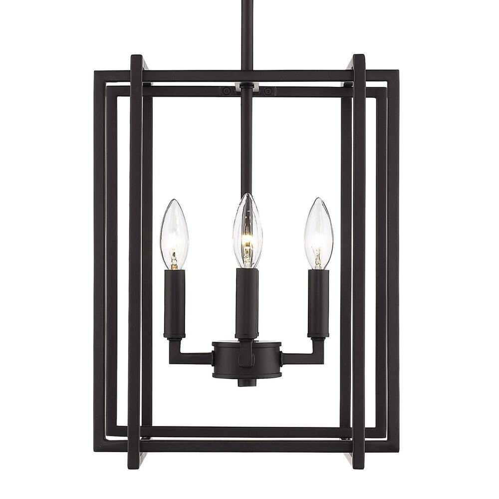 Golden Lighting Tribeca 4-Light Chandelier in Matte Black, , large