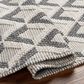 Surya Daffodil Geometric 2"6" x 8" Light Grey and Natural Runner, , large