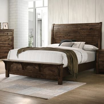 New Heritage Design Blue Ridge Queen Bed in Rustic Gray, , large