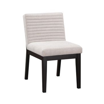 Davis International Jax Upholstered Side Chair in Dark Black/Brown Finish, , large
