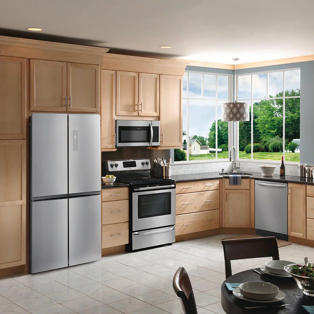 Frigidaire 17.4 Cu. Ft. Counter-Depth 4-Door Refrigerator in Stainless Steel, , large