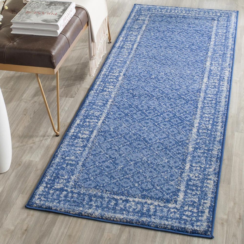 Safavieh Adirondack ADR110F-220 2&#39;6&quot; x 20&#39; Light Blue/Dark Blue Runner, , large