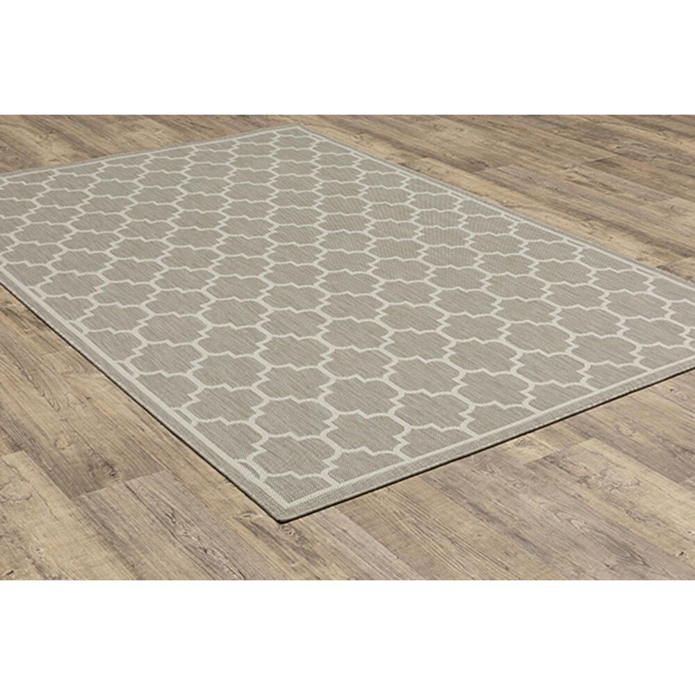 Oriental Weavers Portofino 1636H 6&#39;7&quot; x 9&#39;2&quot; Gray Area Performance Rug, , large