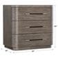 Hooker Furniture Modern Mood 3-Drawer Nightstand in Mink, , large